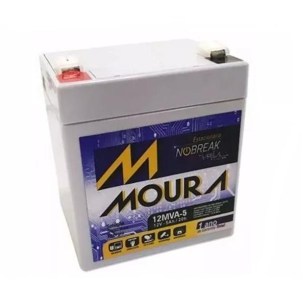 Bateria selada para nobreak 12V 5Ah, Modelo 12MVA-5  MOURA