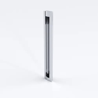 Puxador de embutir concha em aluminio para porta de correr 512mm