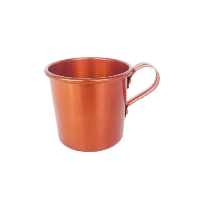 Kit 4 Canecas Copos Aluminio Laranja Escolar Coquetel Festas Moscow Mule 350ml