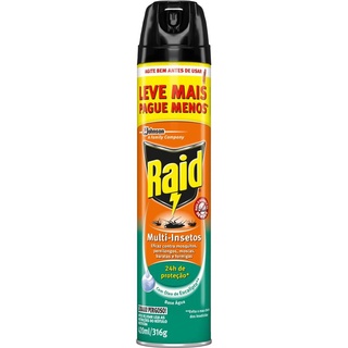Inseticida Aerossol Raid Multi-Insetos Óleo de Eucalipto 420ml Leve Mais Pague Menos
