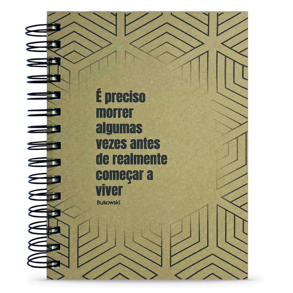 Caderno Bukowski Capa Dura "Começar a Viver" 125 Fls 90g A5