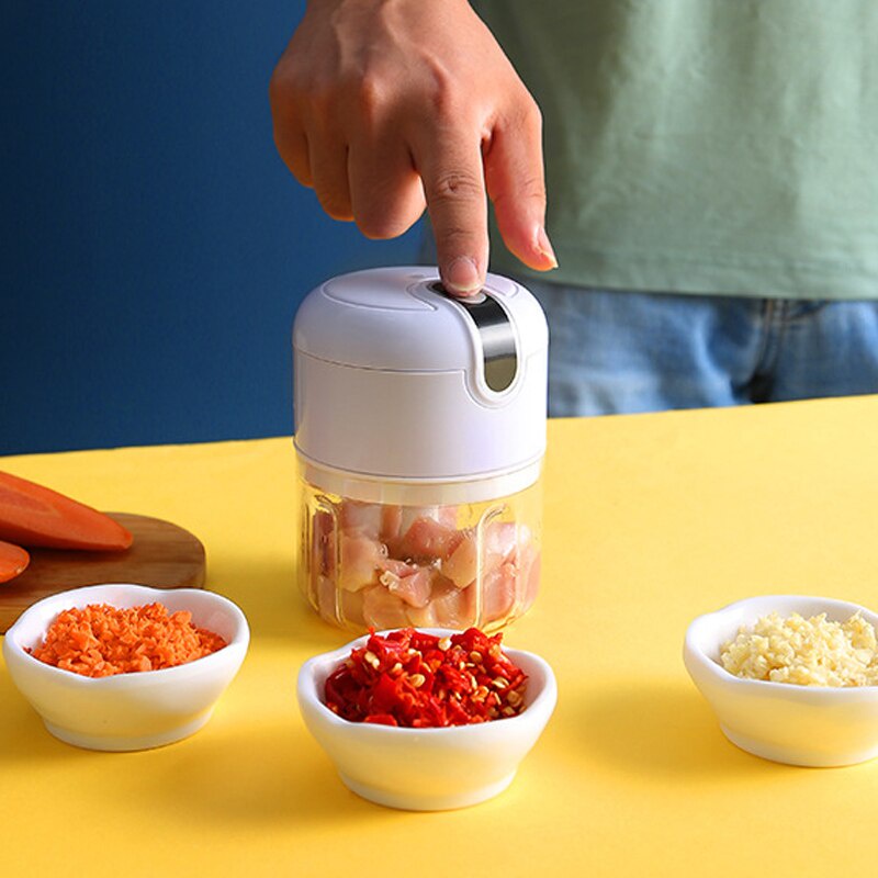 Mini Moedor De Grãos Elétrico Sem Fio Cortador De Legumes Triturador De  Alimentos Cortador Chopper Elétrico Cozinha Natal | Shopee Brasil