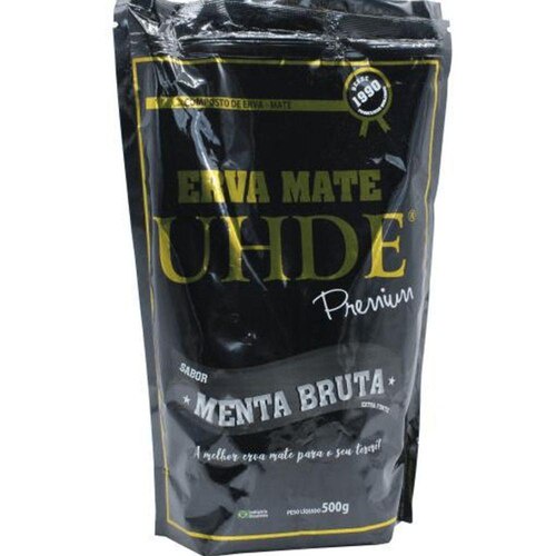 Erva Mate Terere Uhde Premium Sabor Menta Bruta Extra Forte 500g