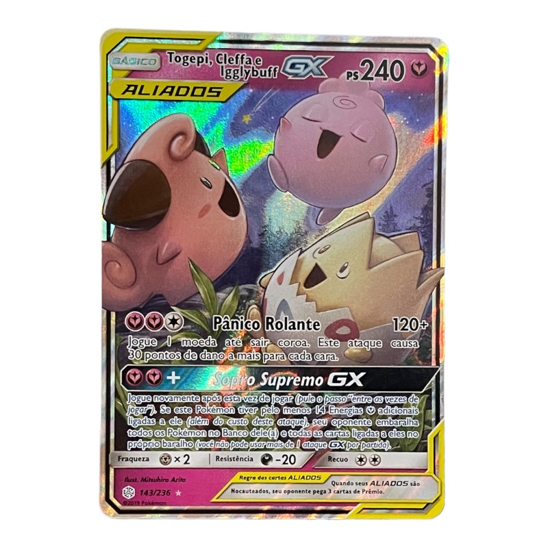 Carta Pokemon Giapponese Togepi & Cleffa & Igglybuff GX 094/173 - Foto 9