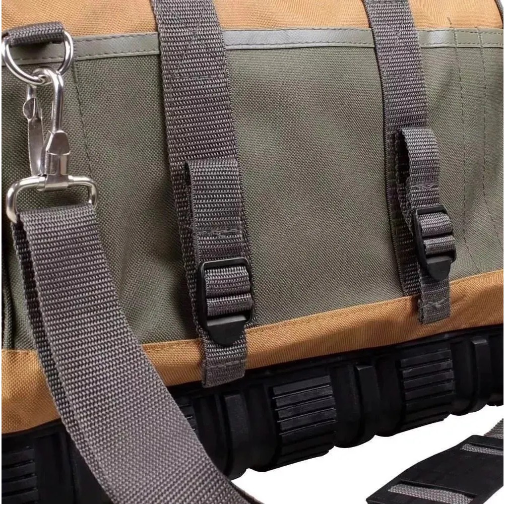 Bolsa Maleta Lona 23 Bolsos Para Ferramentas Fundo Borracha Verde
