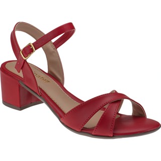 Saltinho Feminino Sandália Salto Quadrado Shekinah Confortável Lançamento Tendencia Ferrari Moderna em Oferta na Shopee