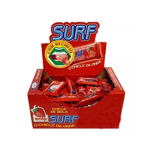 Chiclete Goma de Mascar Chicle de Bola Morango 160g- Danny