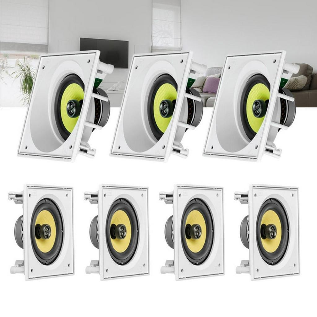 Kit Home Theater 7.0 JBL Caixa de Embutir CI6SA + CI6S Residencial