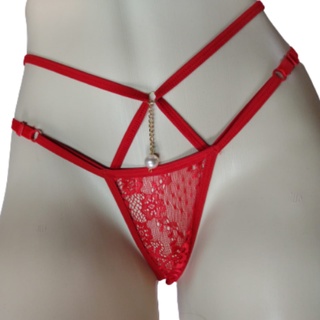 Calcinha Sexy Strappy PÉROLA com Regulagem Sensual Lingerie