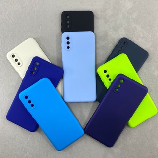 Capa Samsung A02 Silicone Aveludada Protege Câmera Colorida Capinha Anti Impacto