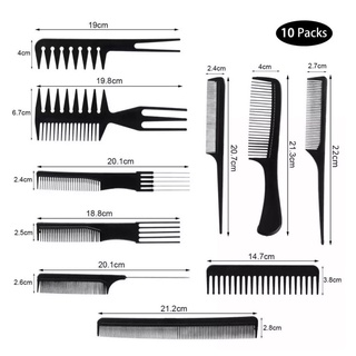 Kit De Pentes Conjunto 10 De Pentes Para Diversos Penteados - Pentes De ...