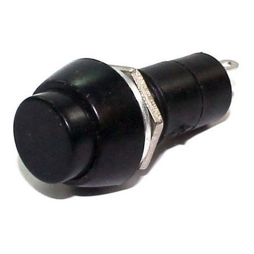 5 Peças - Chave Botão Redondo Na Sem Trava Preta Pbs-11b em Oferta na Shopee