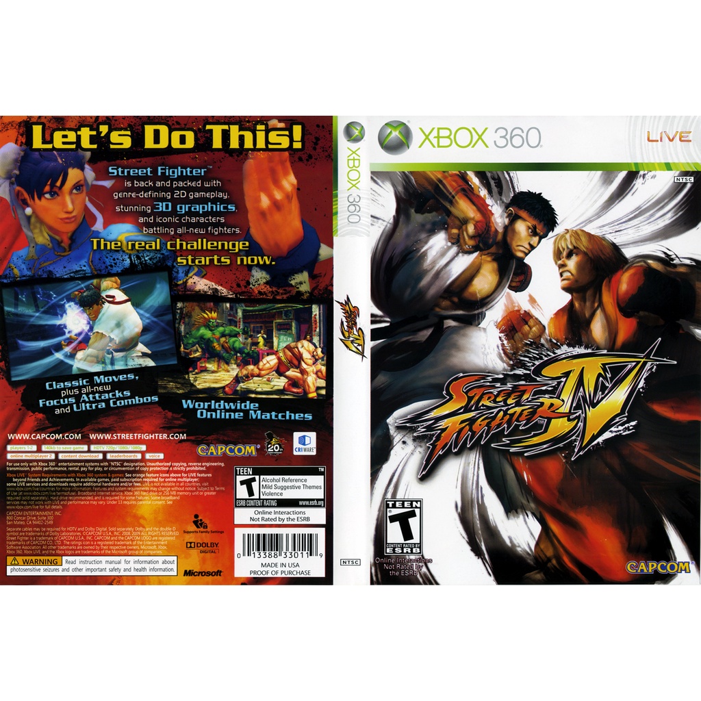 Ultra street fighter IV P/ XBOX360 (LTU/LT/JTAG/RGH)