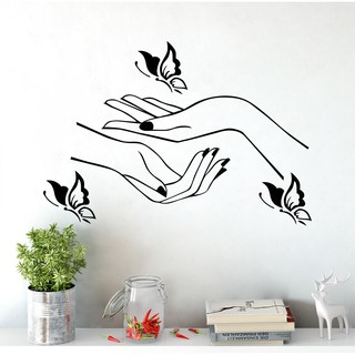 Adesivo Decorativo De Parede Quarto Sala Manicure Pedicure em Oferta na Shopee