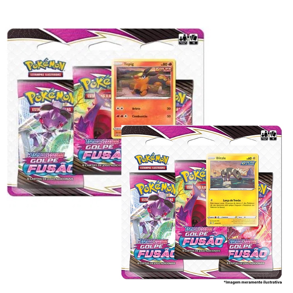 Blister Triplo Cartas Pokémon Tcg Pokémon Go Sortido