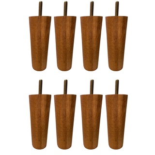 Pé Para Cama Box De Madeira Casal 8 Unidades Natural