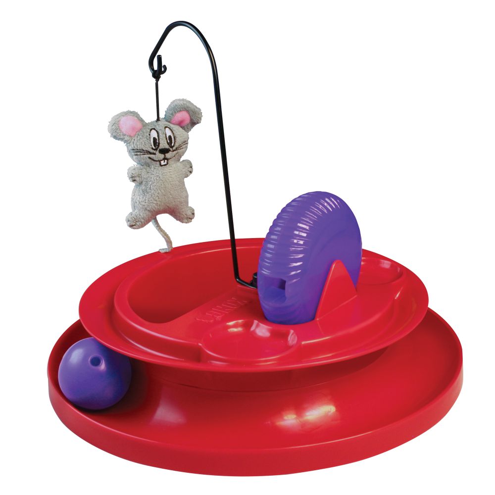 Brinquedo Interativo Recheável p/ Gatos Kong Cat Playground