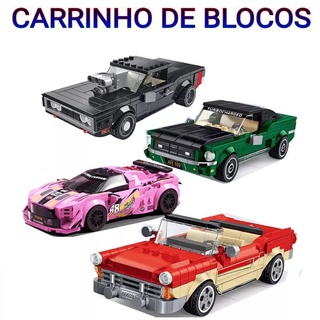 Carrinho Racing Lego De Montar Blocos