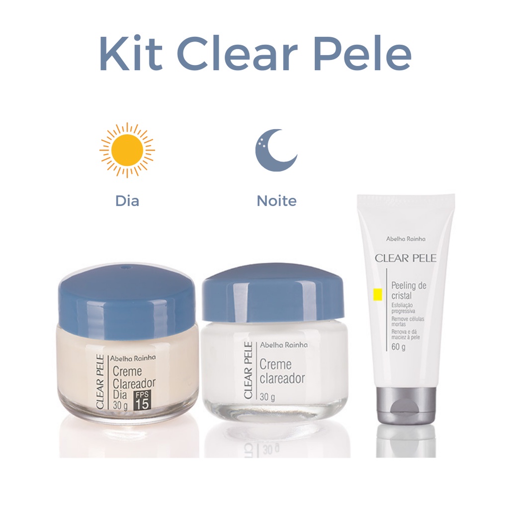 Kit 3 Cremes Clareador Para O Rosto Melasmas Sardas E Marcas De Sol ...
