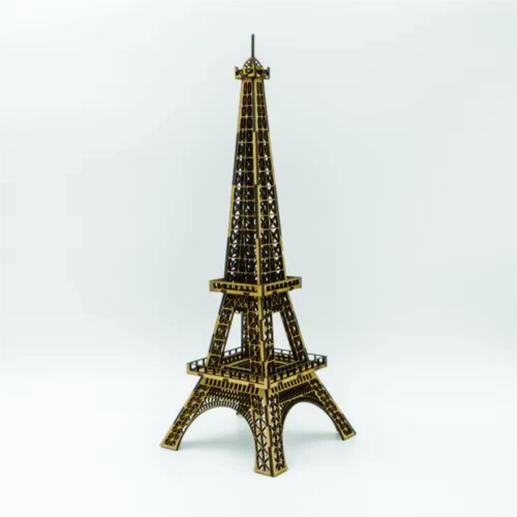 Torre Eifel  Quebra Cabeça 3d. 50cm Em Mdf