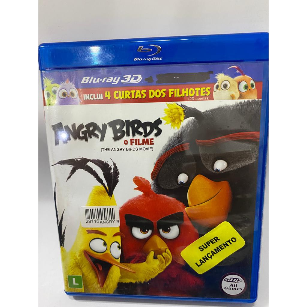 ANGRY BIRDS O FILME 3d - Bluray USADO SÓ 3D