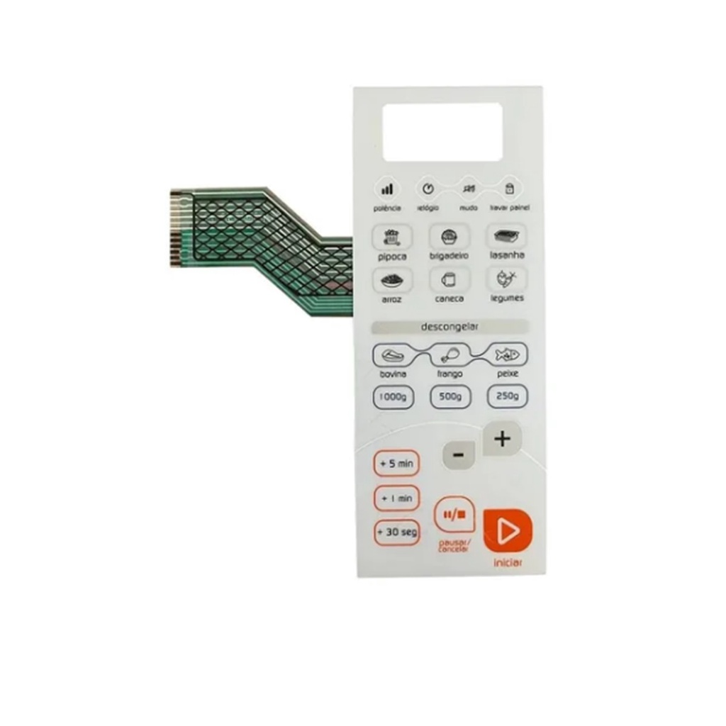 Membrana Teclado Microondas Brastemp Bms26 - Bms26ab Branca Novo*