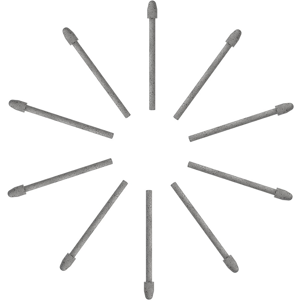 HUIONUpgraded Replacement Felt Nibs PN05F10 Pack Compatível com Pen Stylus PW517 Tablets de Desenho KD200, Kamvas 12/13 em Oferta na Shopee