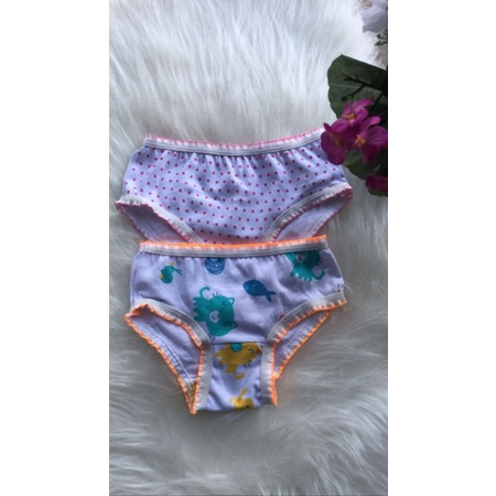 KIT com 10 peças - Calcinha Infantil Menina – Tecido 100% algodão, com forro, estampas variadas – muito delicada.