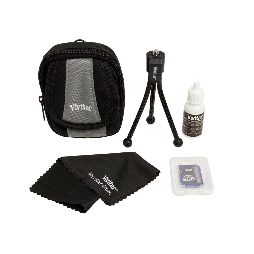 Conjunto Com 5 Acessórios Essenciais Para Câmera Digital Compacta Kit De Câmera 5 Itens Vivitar