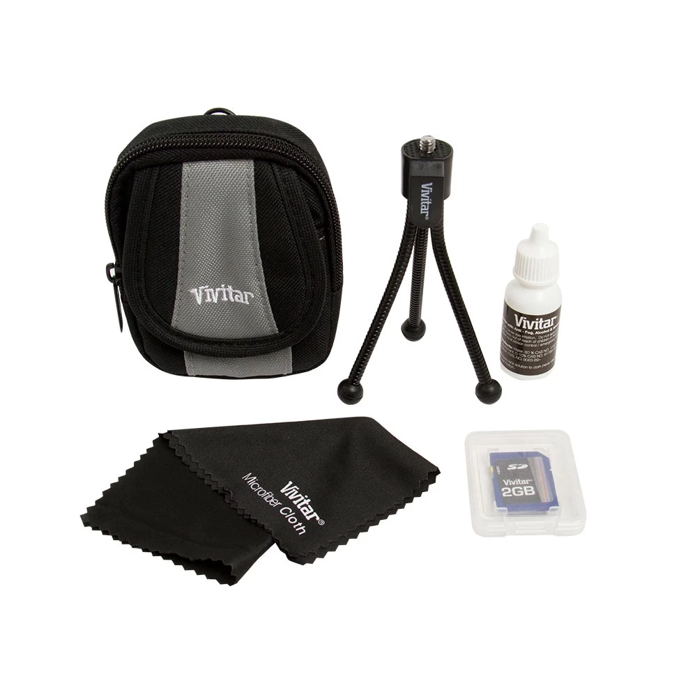 Conjunto Com 5 Acessórios Essenciais Para Câmera Digital Compacta Kit De Câmera 5 Itens Vivitar