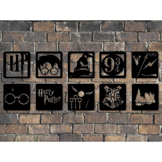 10 Kit Mini Quadros Harry Potter Decoração Sala Quartos em Oferta na Shopee