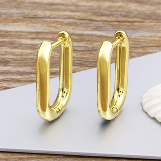 Brincos De Zircônio De Alta Qualidade Geométrico Com Banho De Ouro CZ Drop Earrings Mulheres Temperamento Jóias