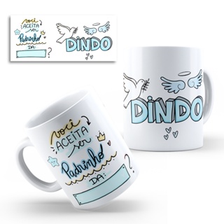 Caneca Dindo e Dinda Personalizada - Melhores Dindos Mega Oferta !!! em Oferta na Shopee