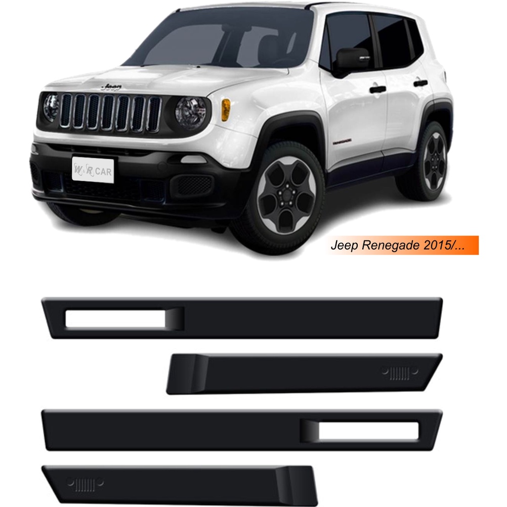 Jogo Friso Lateral Jeep Renegade 2015 ...  Preto