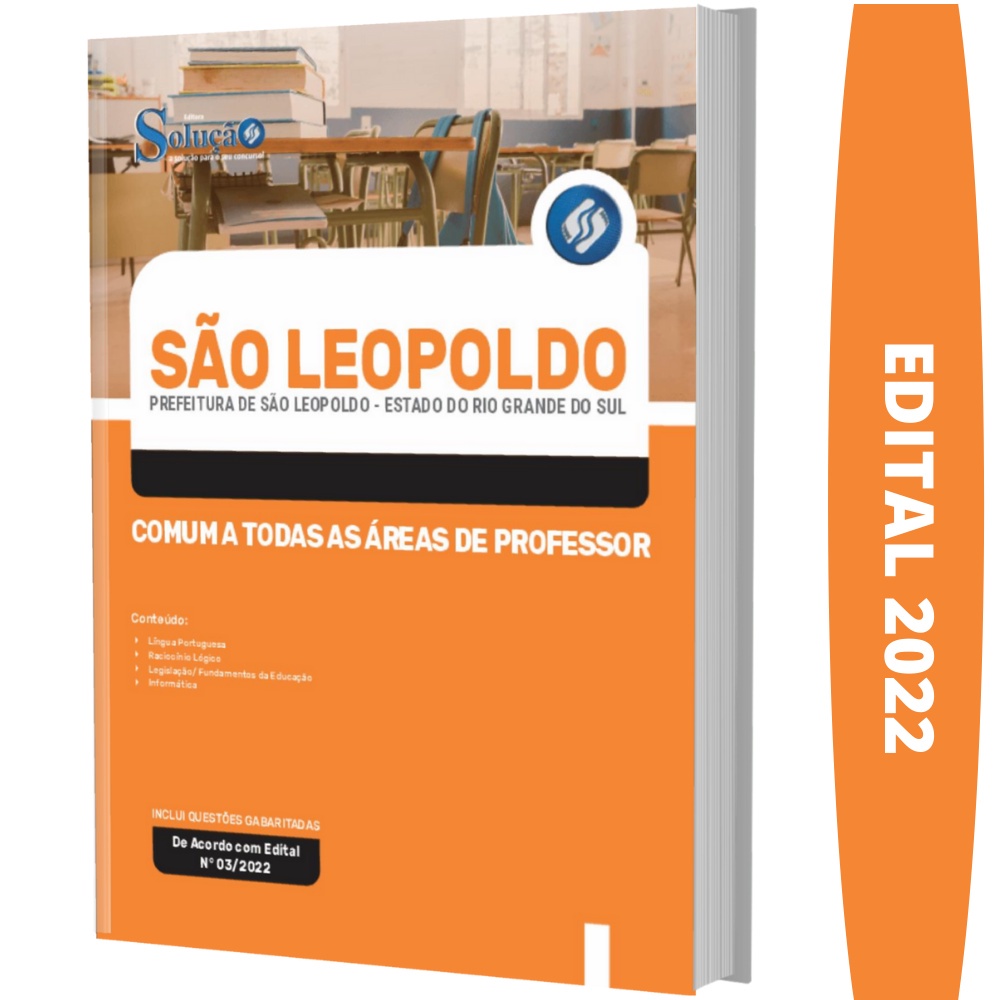 Apostila São Leopoldo RS - Comum as Áreas de Professor
