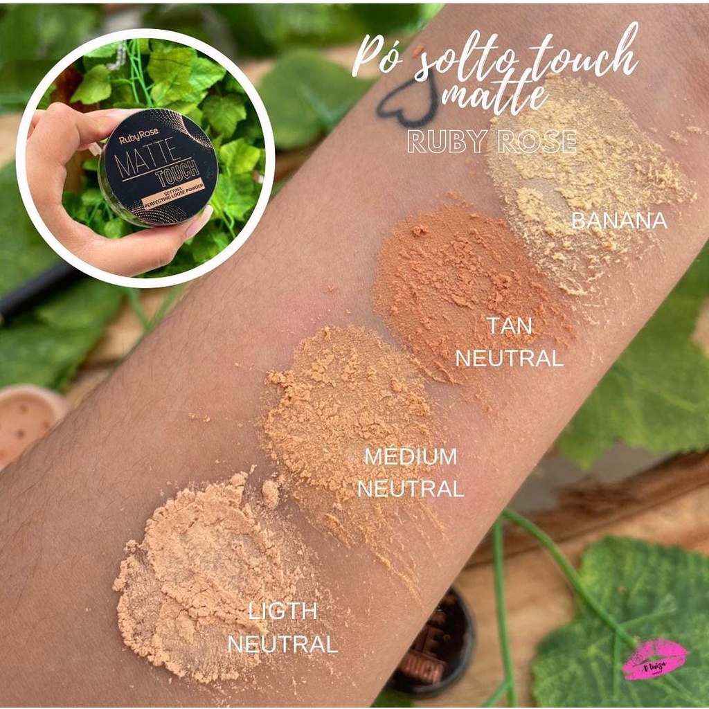 pó solto bright ruby rose  maquiagem maquiagens atacado revenda make skincare skin care