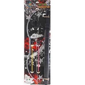 Kit Espada Arco E Flecha Ninja Combate - Mini Toys