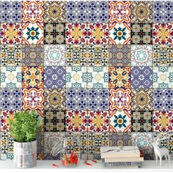 Papel De Parede Para Cozinha Azulejo Português Lavável 2 Mts