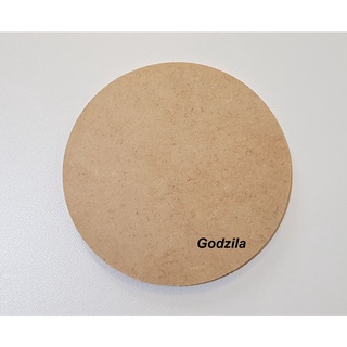 Placa redonda em MDF cru 7cm de diâmetro 12mm de espessura