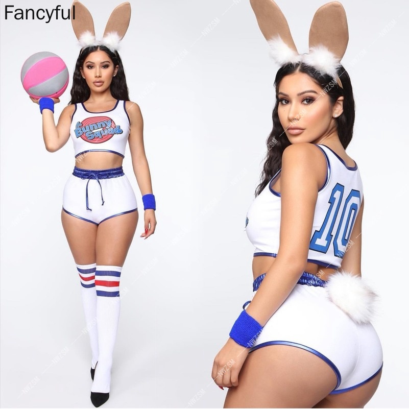Halloween costume Lola bunny Cosplay jacket shorts