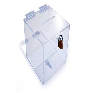 Urna Acrílico Transparente Retangular 30x20cm