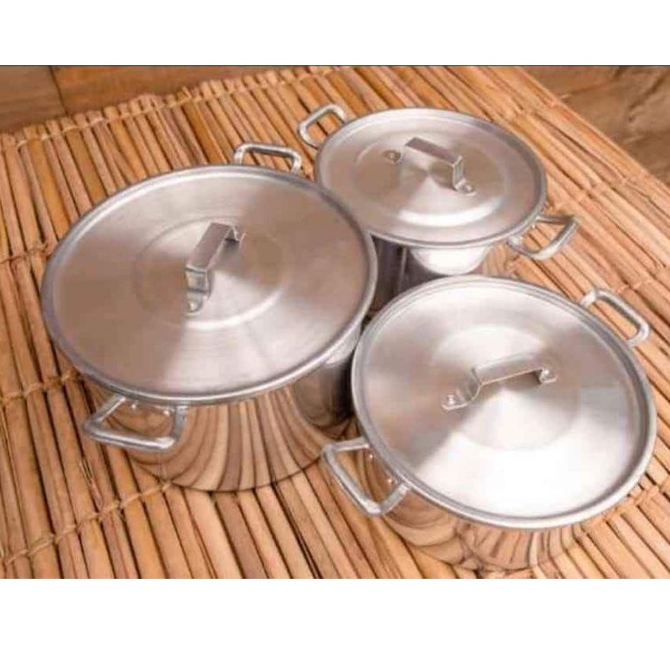 Jogo de panela alumínio 3 peças