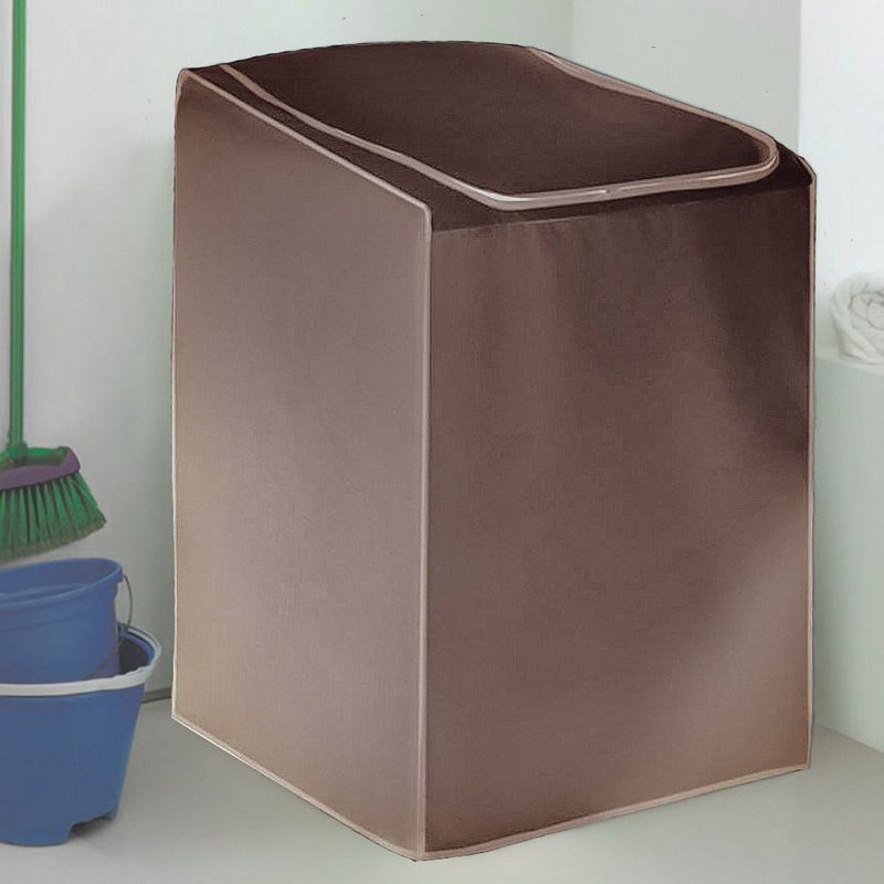 Capa Para Lavadora Prática Ziper Marrom Grande em Oferta na Shopee