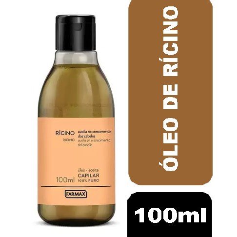Oleo de Ricino Capilar Farmax 100% Puro 100ml | Shopee Brasil