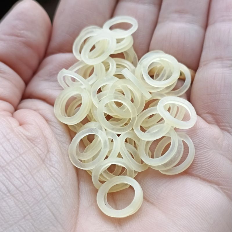 100 - Borrachinhas para laço pet, elástico em Oferta na Shopee