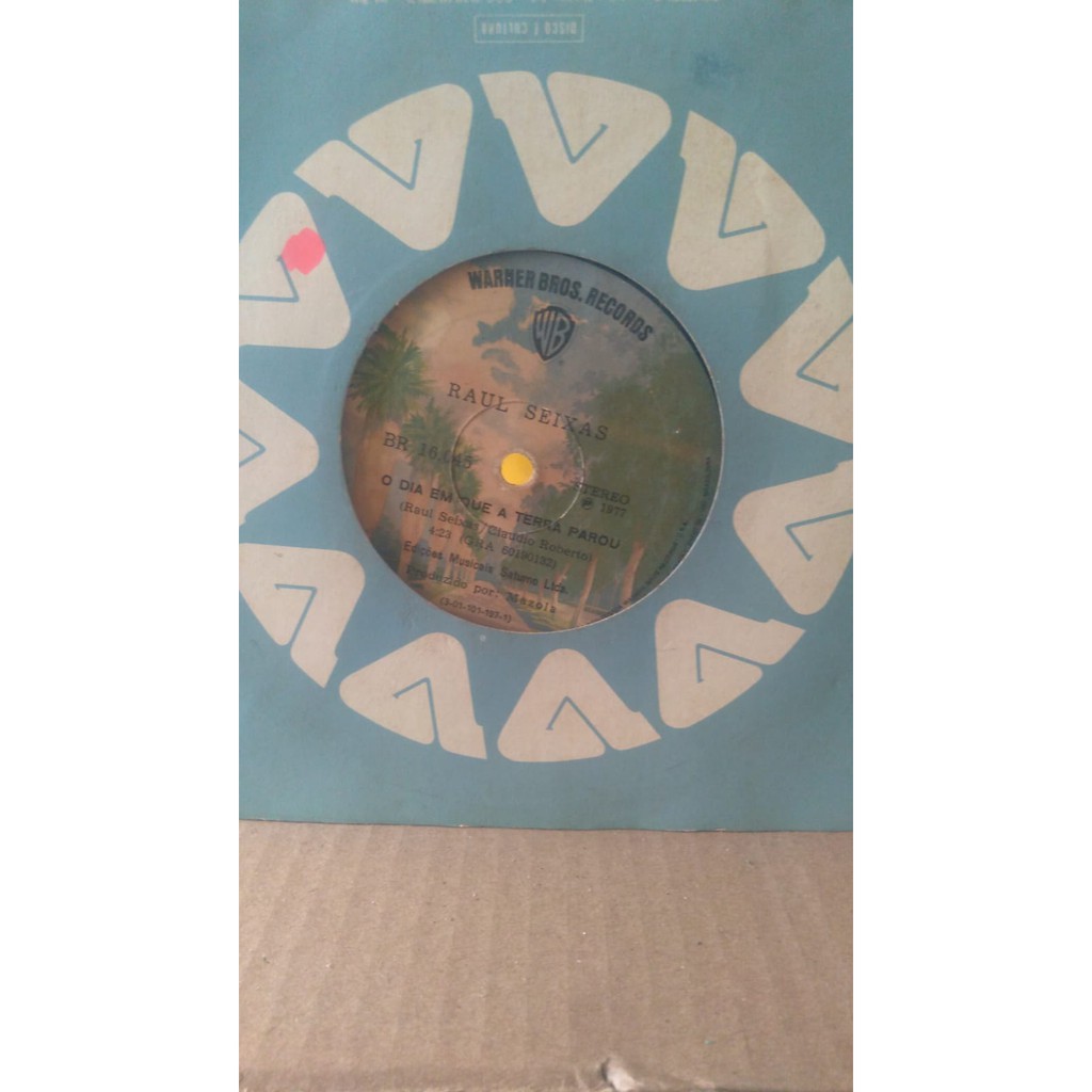 Compacto Raul Seixas O Dia Em Que a Terra Parou(1977) Warner Lado B Eu Quero Mesmo