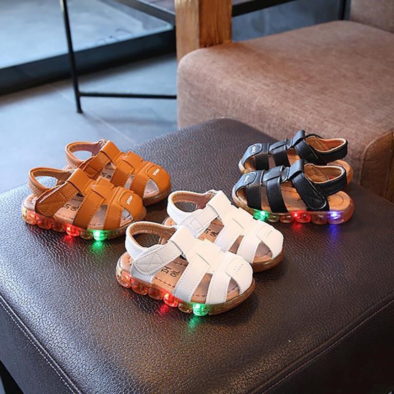 sandalia infantil masculina com led