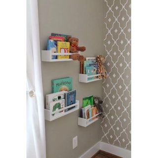 Kit 4 Prateleiras 40 cm Decoração Branco Mdf Livro Revista Infantil em Oferta na Shopee