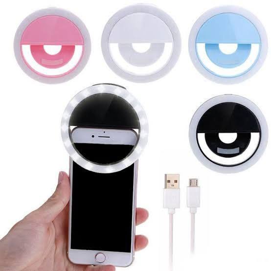 2 Aneis Luminosos Para Celular Flash Selfie Mini Ring Light led Celular