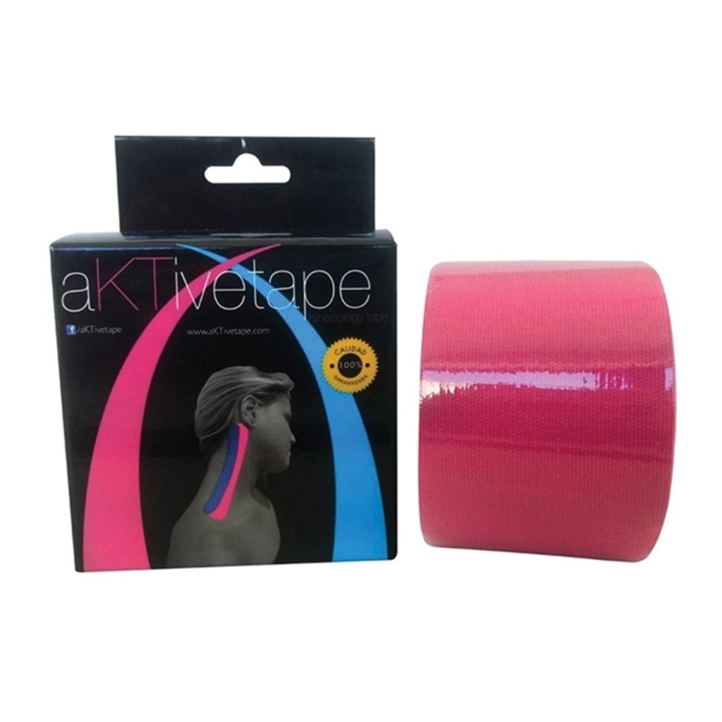 Bandagem Elástica/Kinésio - Aktive Tape Rosa